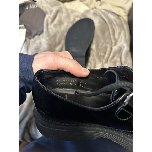 Saint Laurent Black Patent Leather Teddy Loafers Size 8m 41.5EU - Picture 4 of 7